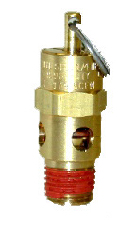 250 Degree F Max Temperature 3/4 3/4 NPT Midwest Control SB75-137 ASME Soft Seat Safety Valve 3/4 NPT All Brass with Stainless Steel Springs 137 psi 